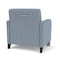 Lesro Siena Wide Guest Chair w/ Front Casters, lack Legs, RS RainSong Back, MD Titan Seat, RS RainSong Panels SN1201 - alternate 3